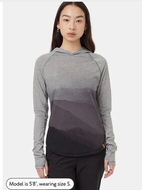 Women's Tentree Ombre Grey Pullover Hoodie